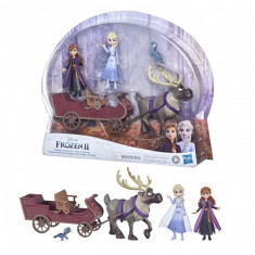 DISNEY FROZEN2 SET PAPUSI ANNA SI ELSA CU SANIE foto