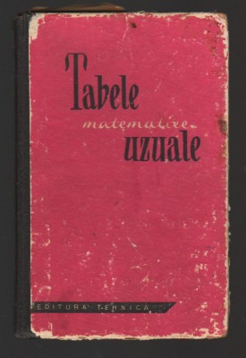 C10527 - TABELE MATEMATICE UZUALE foto