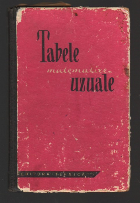 C10527 - TABELE MATEMATICE UZUALE