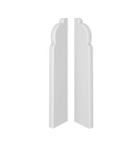 Terminatie pentru plinta, stanga / dreapta, Vox Espumo 301, alb, 16 x 80 mm, 2 buc / set