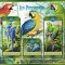 GABON 2023 - Papagali / set complet -colite+bloc (3 img.)