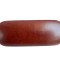 Toc / etui ochelari piele ecologica, 16 x 6 x 4 cm, Maro Deschis