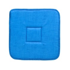 Perna pentru scaun, 39x39 cm, Albastru, Bumbac/Poliester, ATU-081711