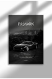 hustle_mxm_12|Motivational Canvas Poster, GT-R Night Drive Art, "Crave Success" Quote, Fuel Your Hustle 2025 | A4 (21 x 29.7 cm) - hustle_mxm_12