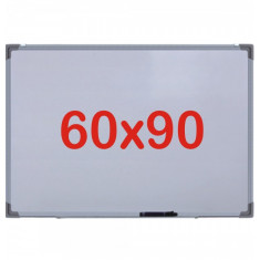 Tabla alba magnetica, 60x90 cm Premium (7 ani Garantie)