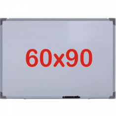 Tabla alba magnetica, 60x90 cm Premium (7 ani Garantie)