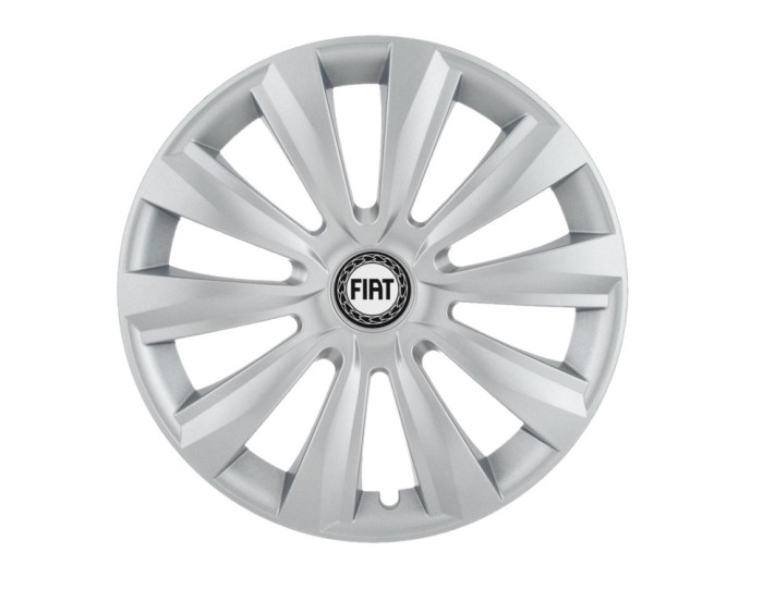 Set 4 capace roti Delta cromat R14 pentru gama auto Fiat