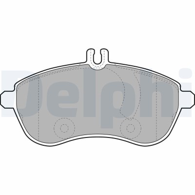 DELPHI LP2028 set placute frana,frana disc foto