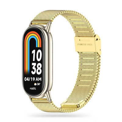 Curea Tech-Protect Milaneseband pentru Xiaomi Smart Band 8/8 NFC Auriu foto