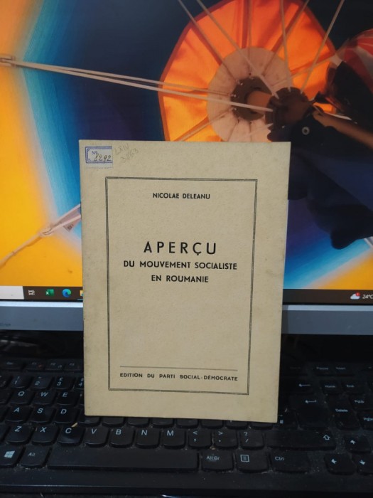 Nicolae Deleanu, Apercu du mouvement socialiste en Roumanie, București 1947, 182