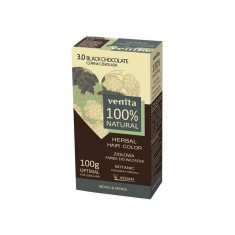 Vopsea de par pulbere 100% naturala Nr.3 Ciocolata Neagra 100gr