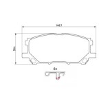 Placute frana fata Lexus Rx (Mhu3, Gsu3, Mcu3), 02.2003-12.2008, marca SRLine S70-0557