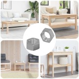 vidaXL Piuliță hexagonală 2 pcs Argintiu M6 Fier 864472