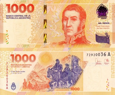 ARGENTINA 1.000 pesos ND 2023 UNC!!! foto