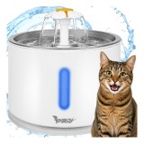 Fantana de apa automata Purlov 2.4L cu filtru si LED pentru caini si pisici
