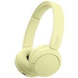 Casti On-Ear Sony WH-CH520Y, Wireless, Bluetooth, Microfon, Multipoint, Quick Charge, Autonomie 50 ore, Galben