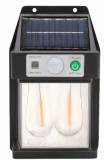 Lampa Solara Led cu Senzor de Miscare 16x10cm de Perete, cu 2 Becuri