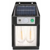 Lampa Solara Led cu Senzor de Miscare 16x10cm de Perete, cu 2 Becuri