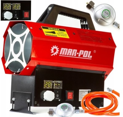 🔥 &amp;Icirc;ncălzitor pe gaz Tun pe GPL 30 kW cu afișaj LCD și termostat &amp;ndash; XM80929 foto