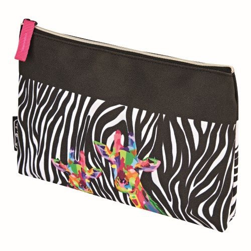 Penar neechipat fete, 1 fermoar, Dimensiuni 21x12cm, plat tip Etui, Motiv Wild
