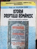 Istoria dreptului romanesc - Platon Ioan