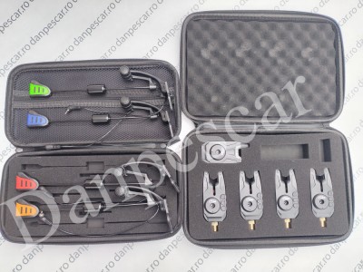 Set 4 Avertizori cu Statie FL JY-80 + 4 Swingeri PROFL cu bile magnetice SW 27T foto