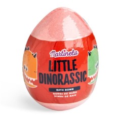 Bila efervescenta de baie Little Dinorassic Surprise Bath Bomb Martinelia 99587, Roz, 140 g