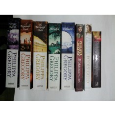 PHILIPPA GREGORY : Virgin Earth * A Respectable Trade * Wideacre * The Favoured Child * Meridon* Fools&#039; Gold * Stormbringers * The Kingmaker&#039;s