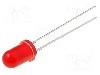 Dioda LED, 5mm, ro&amp;#351;ie, 100...130mcd, 10...15mA, 12V, OPTOSUPPLY - OSR6LU5B64A-12V