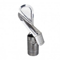 Capac terminal cos de fum rotativ din inox ,diametru 120 mm