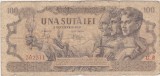 ROMANIA 100 LEI 5 DECEMBRIE 1947 uzata