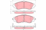 TRW GDB3216 set placute frana,frana disc