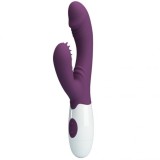 PRETTY LOVE - ANDRE RABBIT VIBRATOR &amp; G-POINT STIMULATOR PURPLE