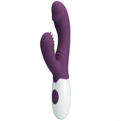 PRETTY LOVE - ANDRE RABBIT VIBRATOR &amp;amp; G-POINT STIMULATOR PURPLE foto