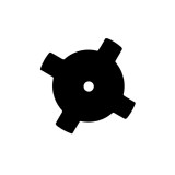Disc motocoasa cu 4 lame, 255mm, 25.4x1.6mm, metal, YBT-0249