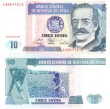 Peru 10 Intis 1987 P-129 UNC