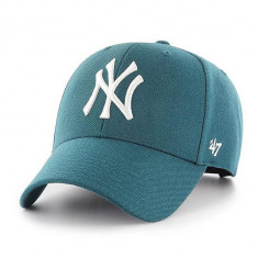 47brand șapcă MLB New York Yankees culoarea verde, cu imprimeu