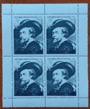 URUGUAY-&#039;&#039;ARTA-PICTURA-RUBENS-Autoportret&#039;&#039;-BLOC de 4v.MNH LUX-NESTAMPIL.-VEZI SCAN