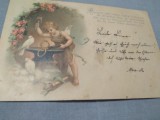 CARTE POSTALA FELICITARE ROMANIA 1901 CIRCULATA
