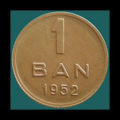 ROMANIA KM#81.1 - 1 Ban 1952 - ?15.1mm foto