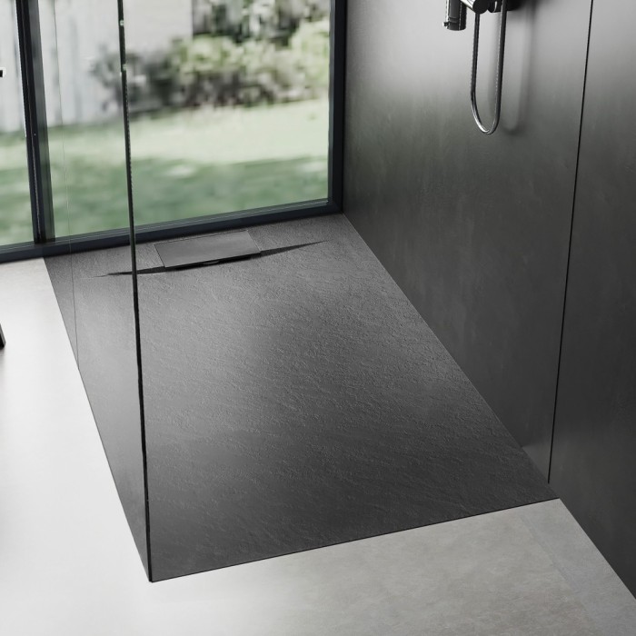 Cadita de dus Bazalt Black 80x120