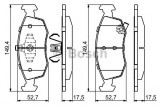 Set placute frana,frana disc FIAT PANDA VAN (312) (2012 - 2016) BOSCH 0 986 494 687