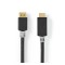 Cablu DisplayPort v1.4 - HDMI 4K 60Hz 2m aurit antracit Nedis