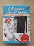 Kit desen pentru incepatori - A Beginner's Guide to Drawing (carte + caiet + creioane)