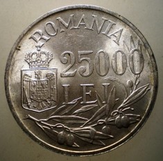 R.116 ROMANIA MIHAI I 25000 LEI 1946 XF/AUNC EROARE RARA 4