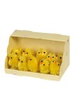 Set 10 pui decorativi pentru Paște, 3cm, galbeni
