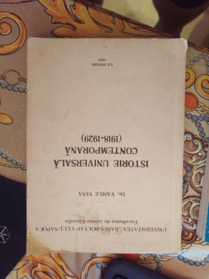 Vasile Vesa Istorie Universala Contemporana (1918-1929) foto