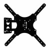 Suport TV Perete 14-55 inch, 50Kg, HDL-117B-2, Brat Dublu, Inclinare +/-15&deg;, VESA 100x100, Negru