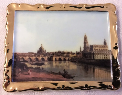Tablou - porțelan - Crestley Collection - Bernardo Bellotto - Dresda foto