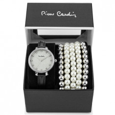 Set ceas de dama si bratari, Pierre Cardin, PCX8315L370, Argintiu foto